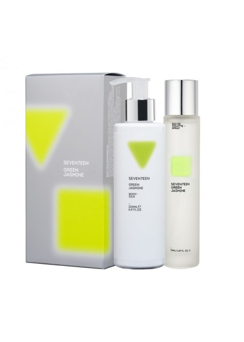 SEVENTEEN GREEN JASMINE SET BODY SILK 200ML AND EDT 50ML