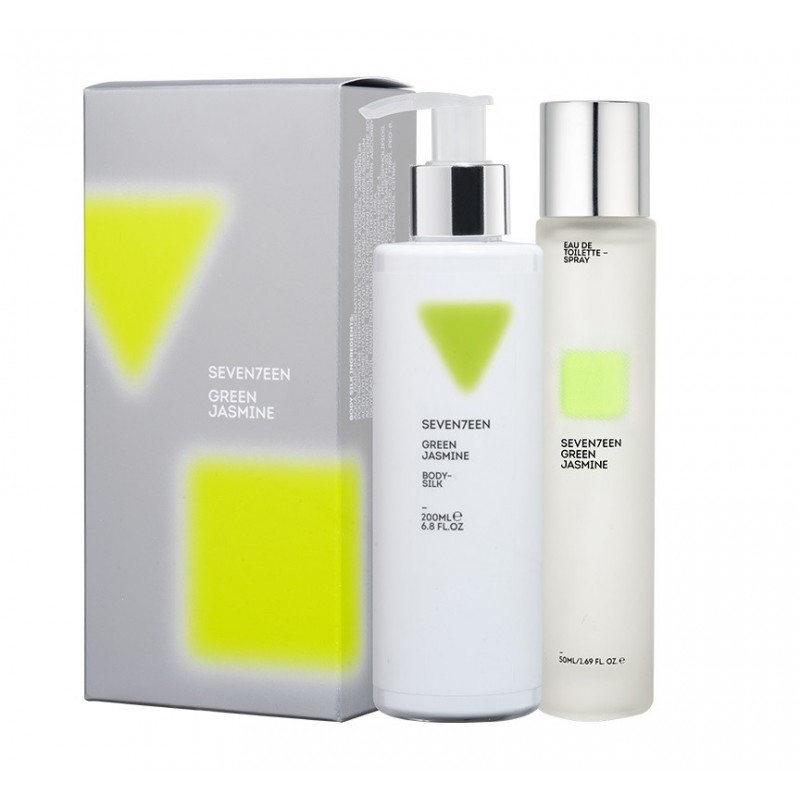 SEVENTEEN GREEN JASMINE SET BODY SILK 200ML AND EDT 50ML