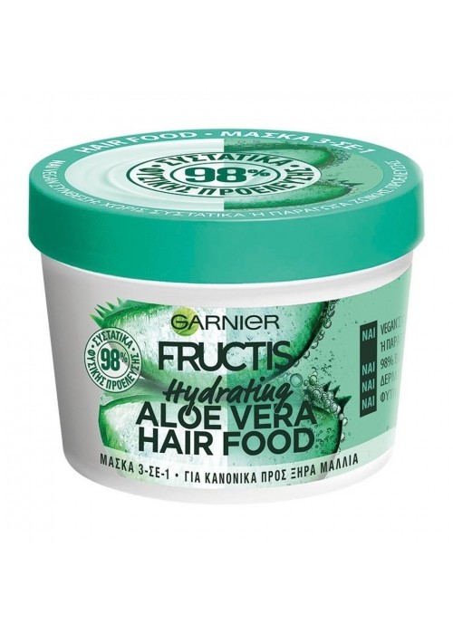 FRUCTIS ΜΑΣΚΑ ΜΑΛΛΙΩΝ HAIR FOOD HYDRATING ALOE VERA 390ML