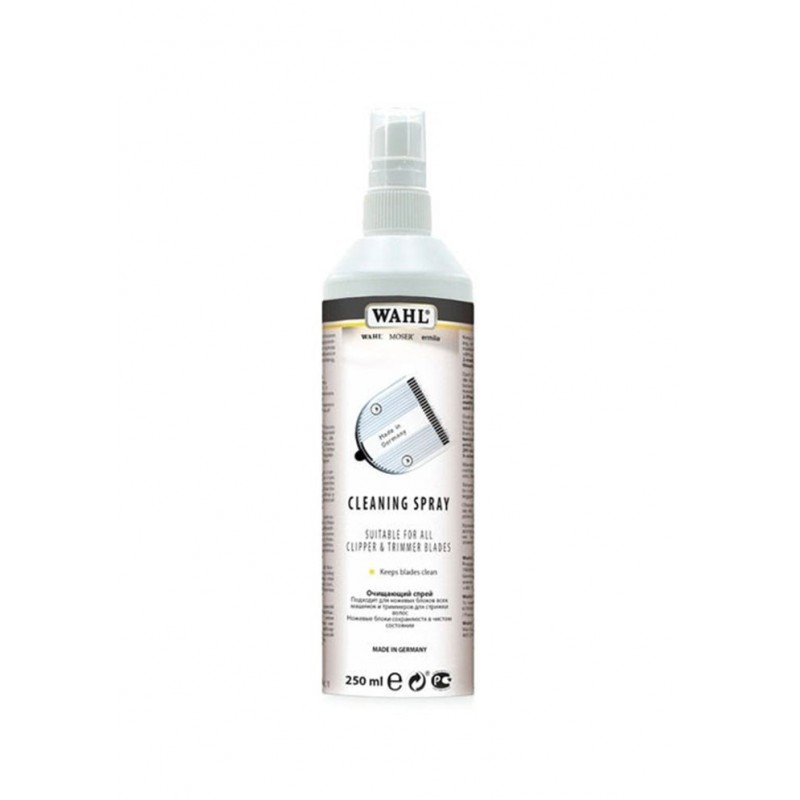 WAHL CLEANING SPRAY CLIPPER AND TRIMMER BLADES 250ML