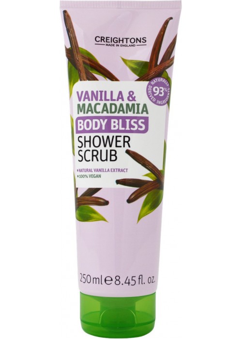 GREIGHTONS SHOWER SCRUB VANILLA-MACADAMIA BODY BLISS 250ML