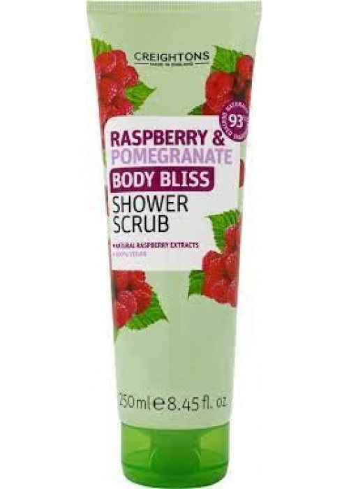 CREIGHTONS SHOWER SCRUB RASPBERRY-POMEGRANATE BODY LISS 250ML