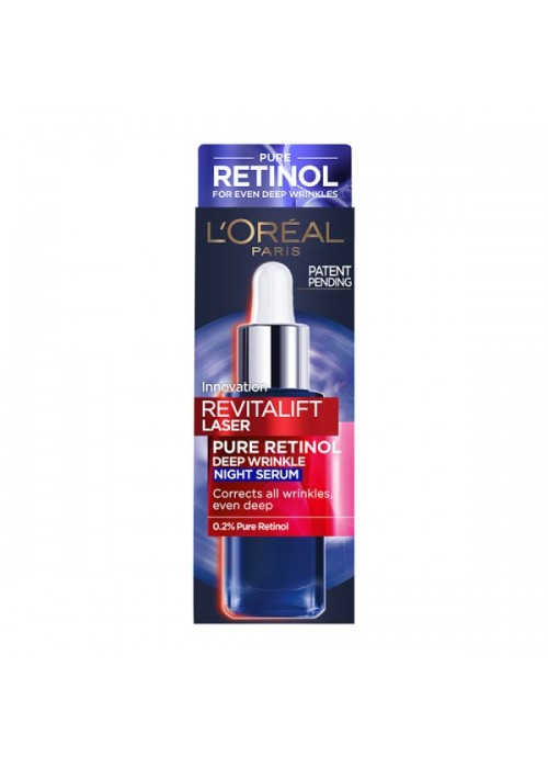 LOREAL REVITALIFT LASER RETINOL ΟΡΟΣ ΝΥΚΤΟΣ 30ML