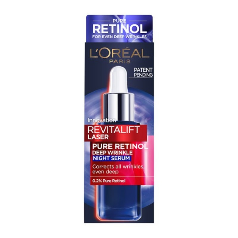 LOREAL REVITALIFT LASER RETINOL ΟΡΟΣ ΝΥΚΤΟΣ 30ML