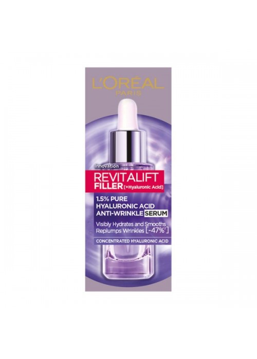 LOREAL REVITALIFT FILLER HYALURONIC ANTI-WRINKLE SERUM 30ML