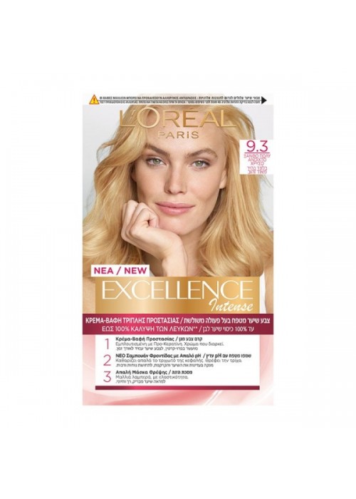 LOREAL EXCELLENCE COLOR CREME N.9.3 ΞΑΝΘΟ ΠΟΛΥ ΑΝΟΙΧΤΟ ΧΡΥΣΟ 200ML