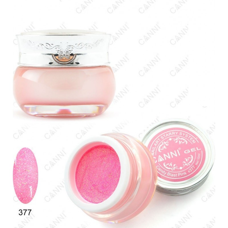 CANNI GEL STARRY UV N.377 CANDY PLAST PINK 10ML