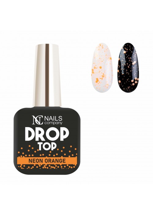 NC NAILS TOP COAT DROP NEON ORANGE 11ML