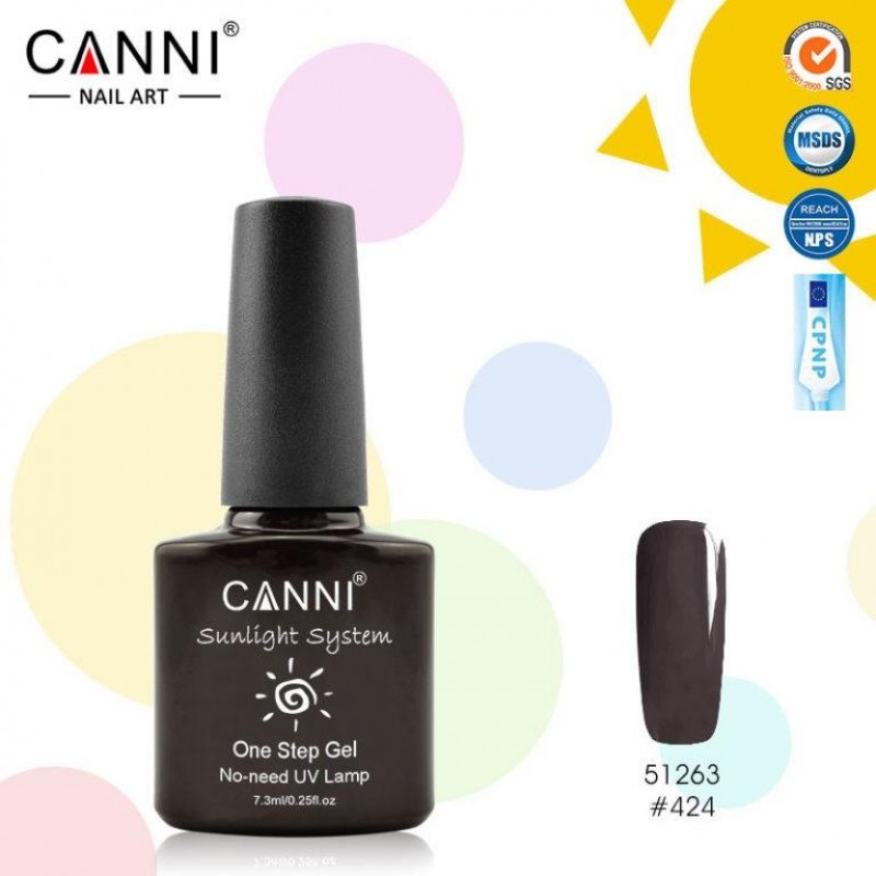 CANNI HYBRID NAIL COLOR SUNLIGHT SYSTEM N.424 7.3ML