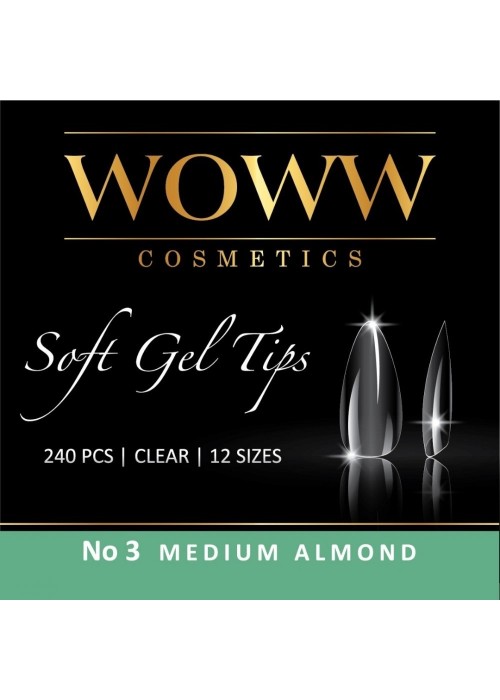 ΝΥΧΙΑ SOFT GELS WOWW ALMOND MEDIOUM N.3 240ΤΕΜ