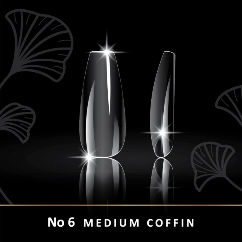 ΝΥΧΙΑ SOFT GELS WOWW COFFIN MEDIOUM  N.6 240ΤΕΜ