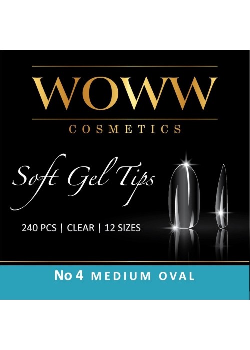 ΝΥΧΙΑ SOFT GELS WOWW OVAL MEDIOUM N.4 240ΤΕΜ