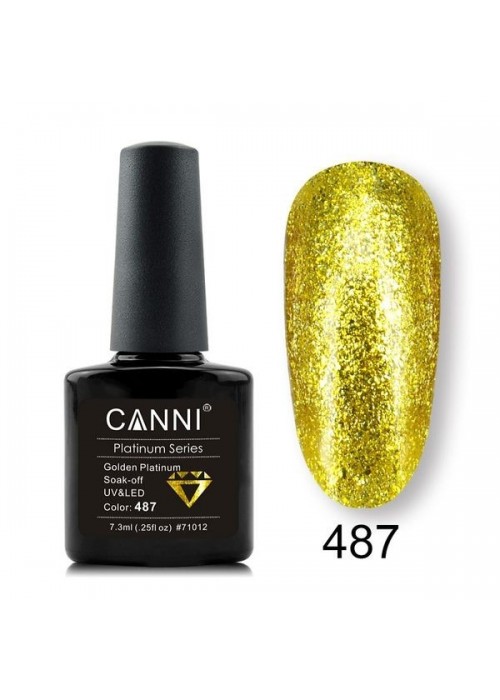 CANNI HYBRID NAIL PLATINUM COLOR N.487 7.3ML