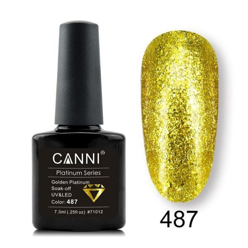 CANNI HYBRID NAIL PLATINUM COLOR N.487 7.3ML