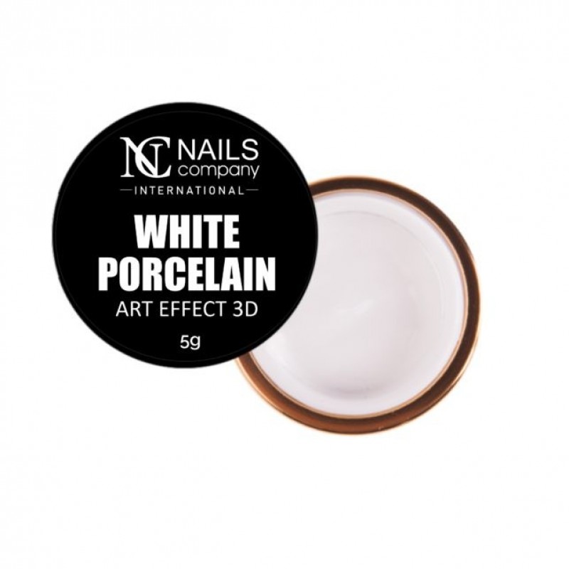 NC NAILS 3D-ART EFFECT PORCELAIN WHITE 5GR