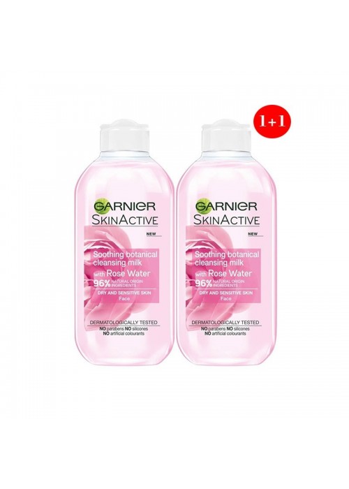 GARNIER SKINACTIVE ΓΑΛΑΚΤΩΜΑ ΚΑΘΑΡΙΣΜΟΥ ΜΕ ΤΡΙΑΝΤΑΦΥΛΛΟ 200ML (1+1 ΔΩΡΟ)