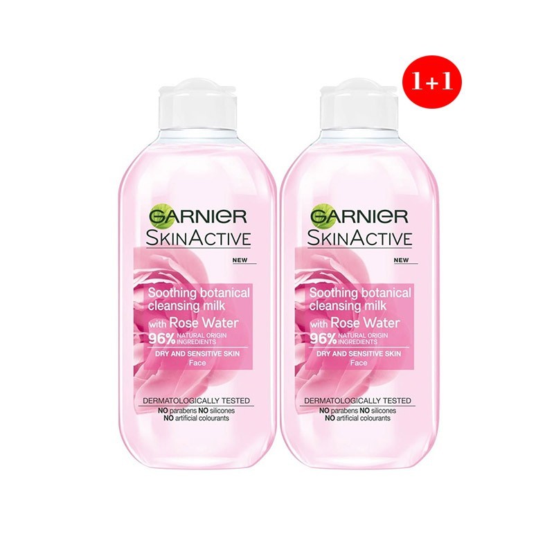 GARNIER SKINACTIVE ΓΑΛΑΚΤΩΜΑ ΚΑΘΑΡΙΣΜΟΥ ΜΕ ΤΡΙΑΝΤΑΦΥΛΛΟ 200ML (1+1 ΔΩΡΟ)