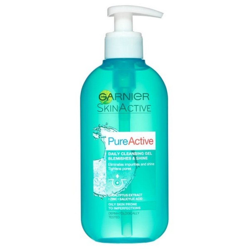 GARNIER SKINACTIVE PURE ACTIVE ΤΖΕΛ ΚΑΘΑΡΙΣΜΟΥ (ΛΙΠΑΡΟ ΔΕΡΜΑ) 200ML