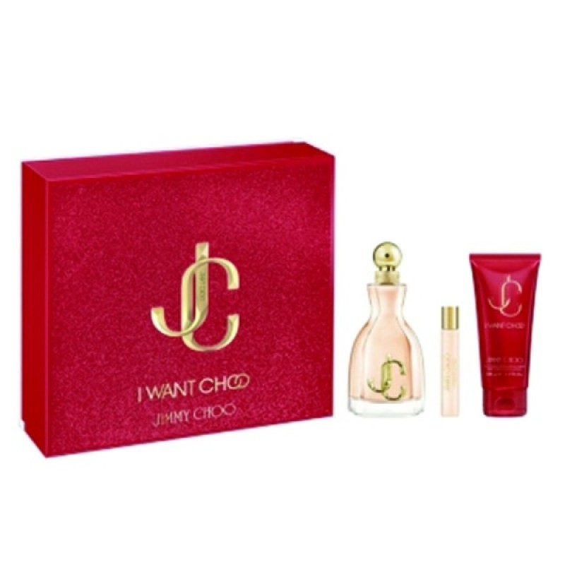 JIMMY CHOO I WANT CHOO SET EDP 100ML+ BODY LOTION 100ML+EDP 7.5ML