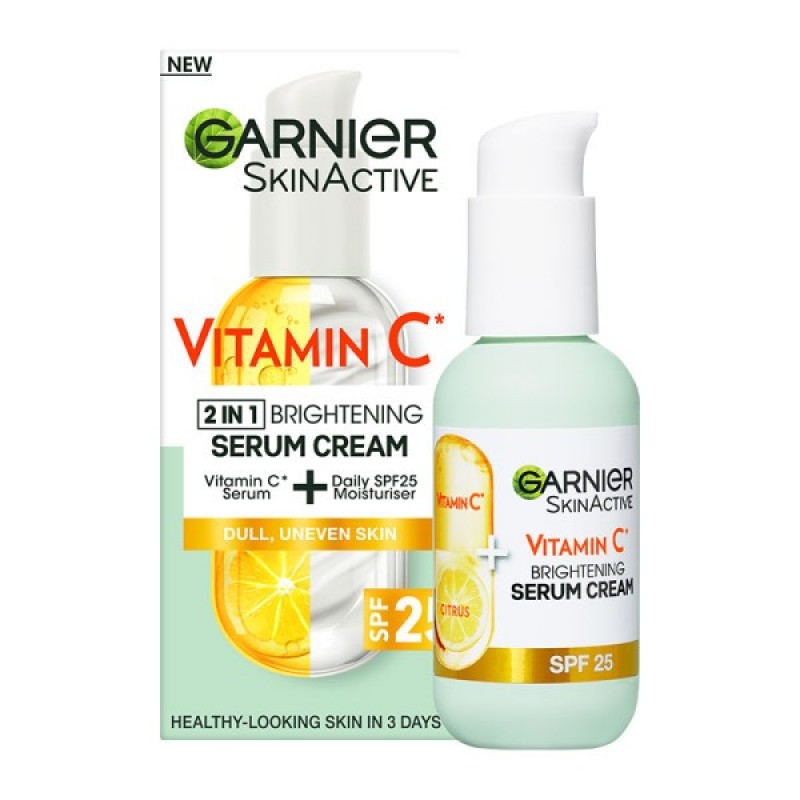 GARNIER SKINACTIVE ΚΡΕΜΑ ΟΡΟΣ ΜΕ VITAMIN C ΚΑΙ SPF25ΓΙΑ ΛΑΜΨΗ 50ML