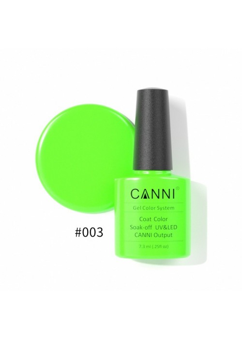 CANNI HYBRID NAIL COLOR N.003 7.3ML NEON LIME