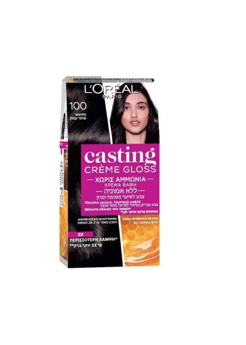 LOREAL CASTING CREME GLOSS N.100 ΜΑΥΡΟ 48ML