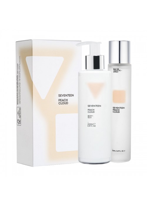 SEVENTEEN PEACH CLOUD SET BODY SILK 200ML + EDT 50ML