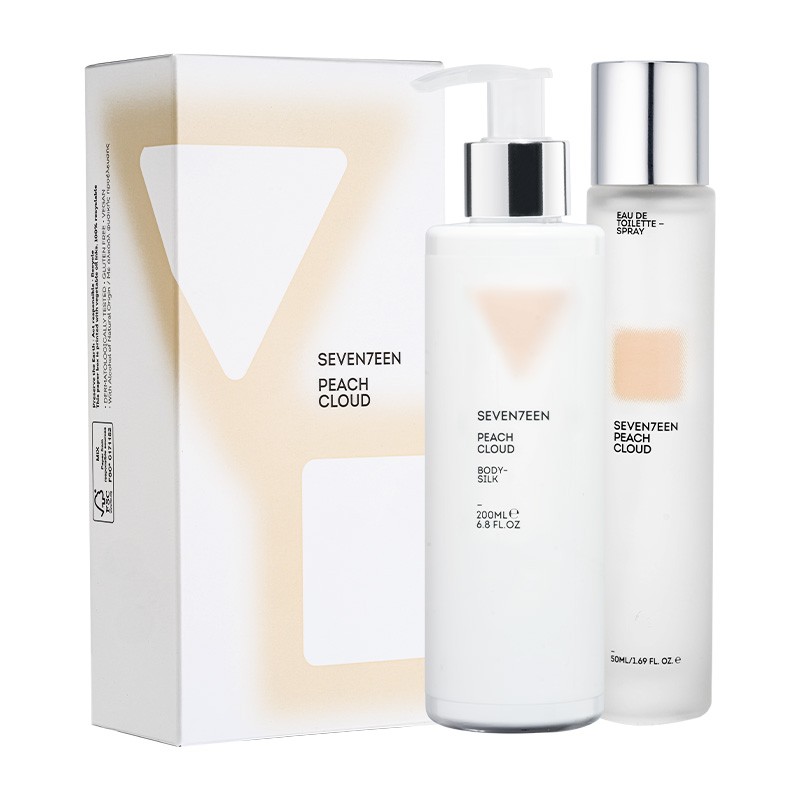 SEVENTEEN PEACH CLOUD SET BODY SILK 200ML & EDT 50ML