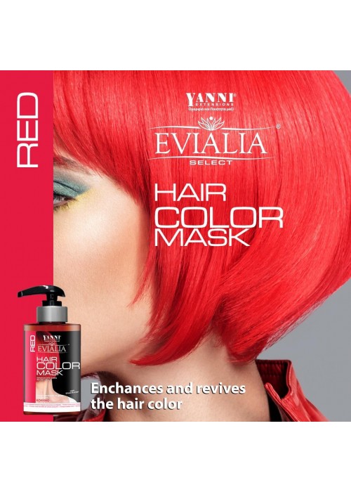 YANNI EVIALIA ΜΑΣΚΑ ΜΑΛΛΙΩΝ COLOUR RED 300ML