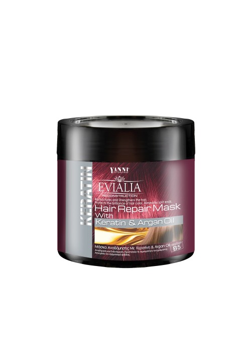 YANNI ΜΑΣΚΑ ΜΑΛΛΙΩΝ KERATIN AND ARGAN OIL 500ML