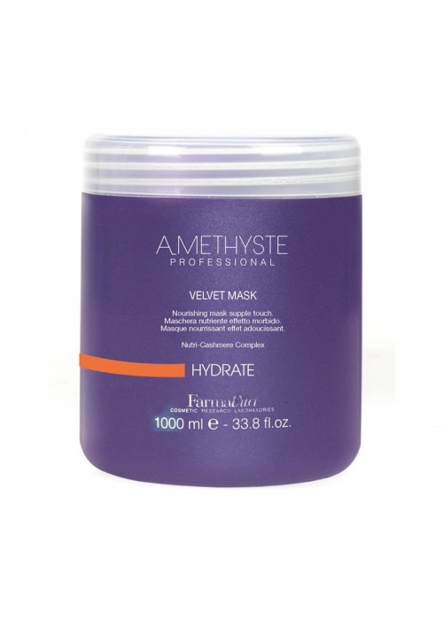 FARMAVITA AMETHYSTE HAIR MASK NUTRI-CASHMERE COMPLEX HYDRATE 1000ML