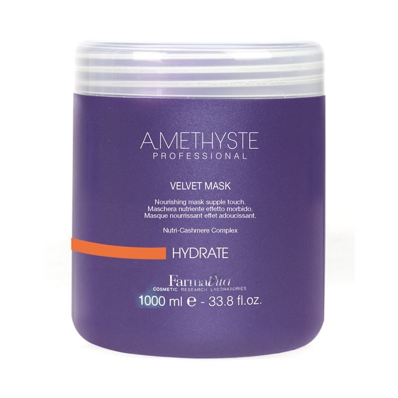 FARMAVITA AMETHYSTE HAIR MASK NUTRI-CASHMERE COMPLEX HYDRATE 1000ML