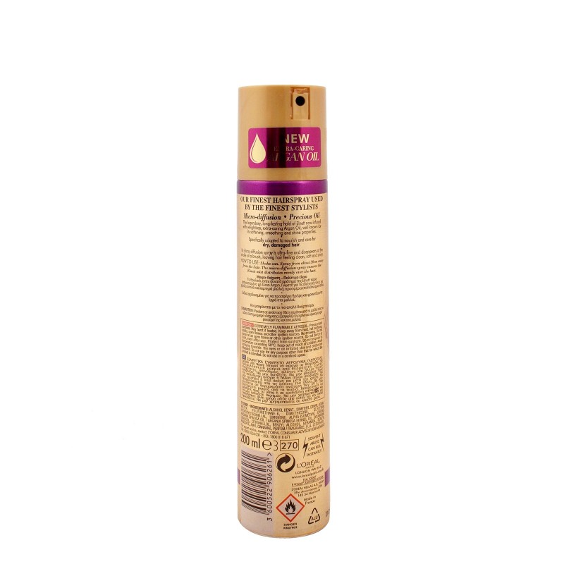 LOREAL ELNETT SATIN PRECIOUS OIL ΕΞΤΡΑ ΔΥΝΑΤΗ 200ML