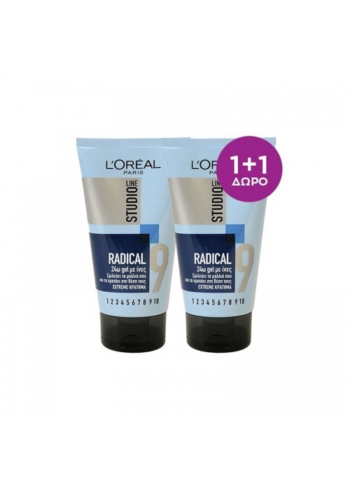 LOREAL STUDIO RADICAL GEL 1+1 150ML