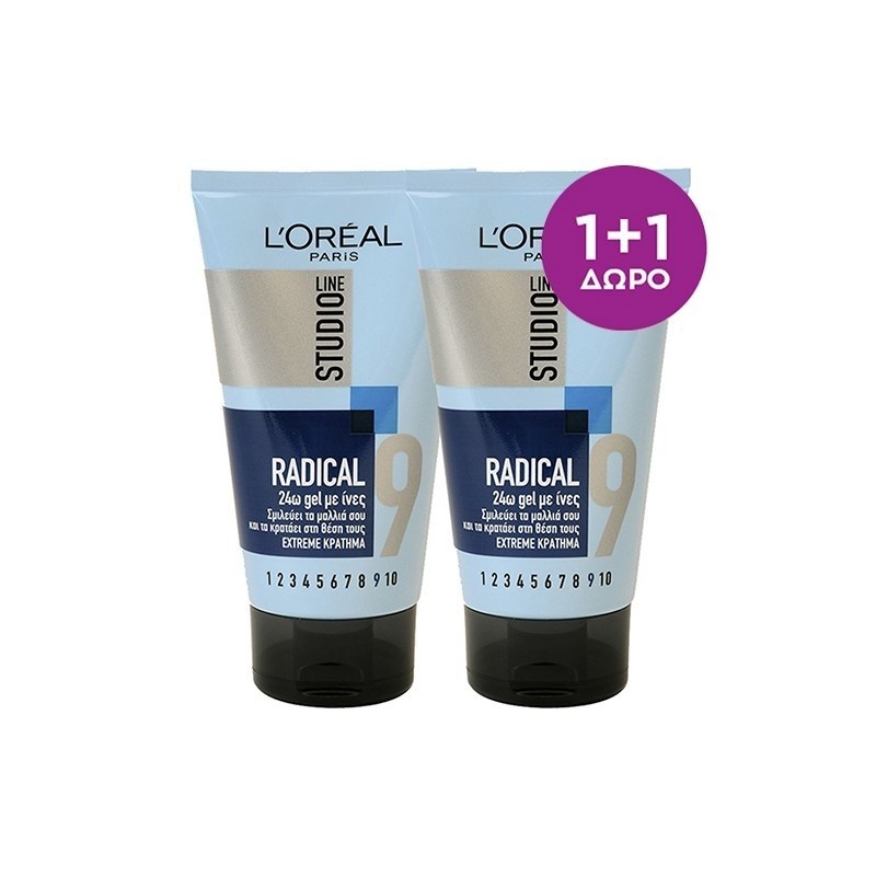 LOREAL STUDIO RADICAL GEL 1+1 150ML