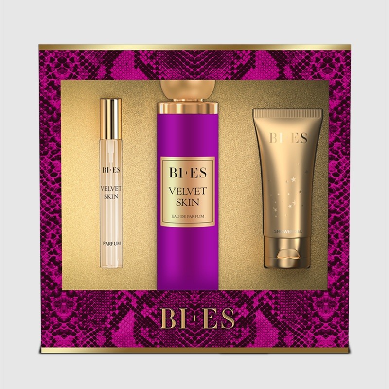 BI-ES VELVET SKIN SET EDP 100ML + SHOWER GEL 50ML + PARFUM 12ML