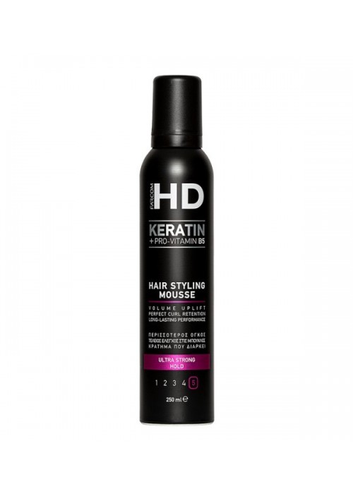 FARCOM HD KERATIN ΑΦΡΟΣ ΜΑΛΛΙΩΝ ULTRA STRONG N.5 250ML