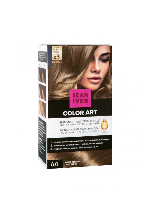 JEAN IVER COLOR KIT N.8.0 ΞΑΝΘΟ ΑΝΟΙΧΤΟ