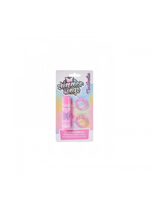 MARTINELIA SHIMMER WINGS LIP BALM + RING SET