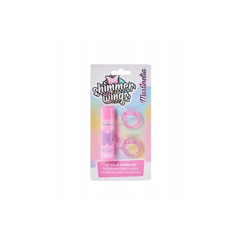 MARTINELIA SHIMMER WINGS LIP BALM + RING SET