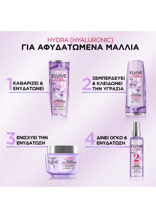 ELVIVE ΣΑΜΠΟΥΑΝ HYDRA HYALURONIC 400ML