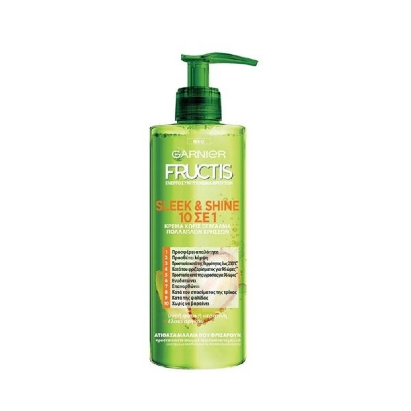 LOREAL GARNIER FRUCTIS ΚΡΕΜΑ ΜΑΛΛΙΩΝ SLEEK AND SHINE 10 ΣΕ 1 400ML