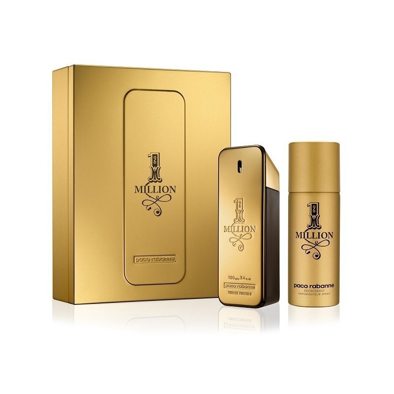 PACO RABANNE 1MILLION EAU DE TOILETTE 10OML + DEODORANT 150ML