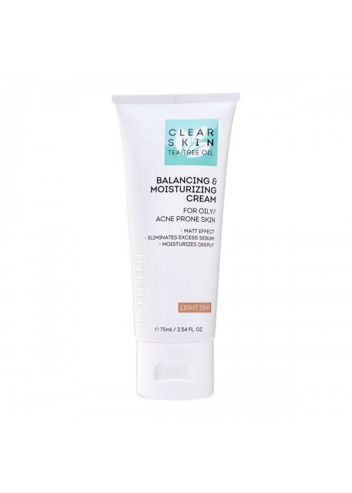 SEVENTEEN CLEAR SKIN BALANCING AND MOISTURIZING CREAM LIGHT TINT 75ML