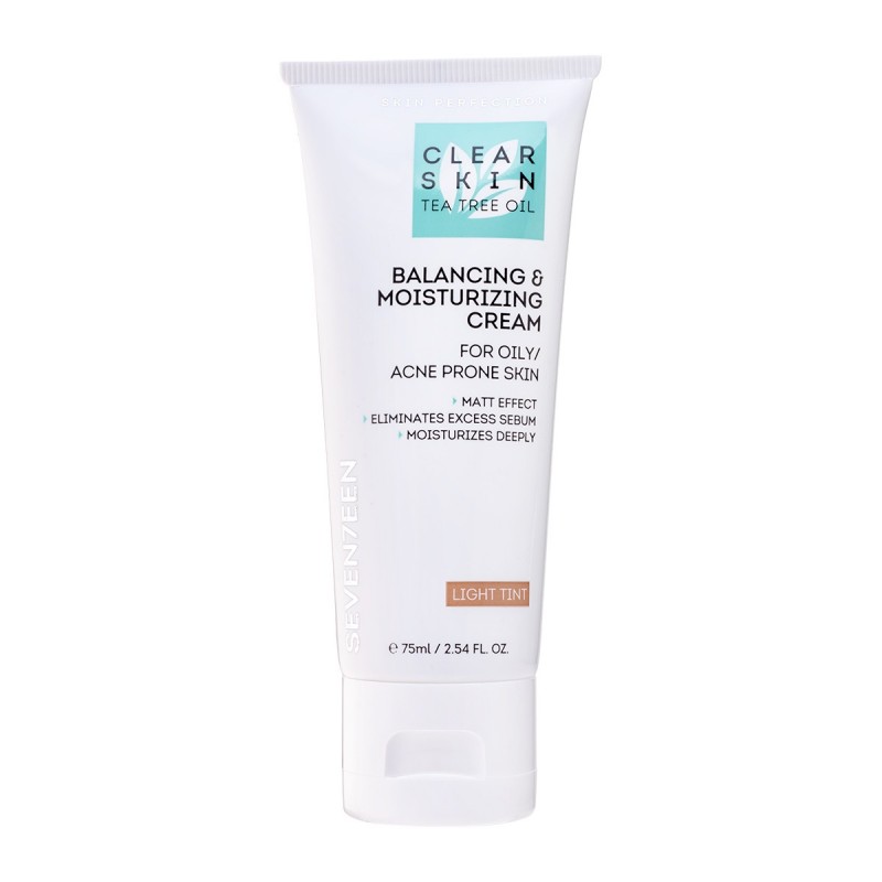 SEVENTEEN CLEAR SKIN BALANCING AND MOISTURIZING CREAM LIGHT TINT 75ML