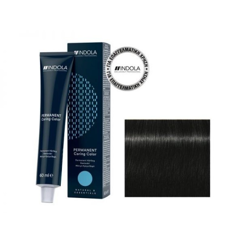 SCHWARZKOPF INDOLA COLOR NATURAL AND ESSENTIALS N.3.0 ΣΚΟΥΡΟ ΚΑΣΤΑΝΟ ΦΥΣΙΚΟ 60ML