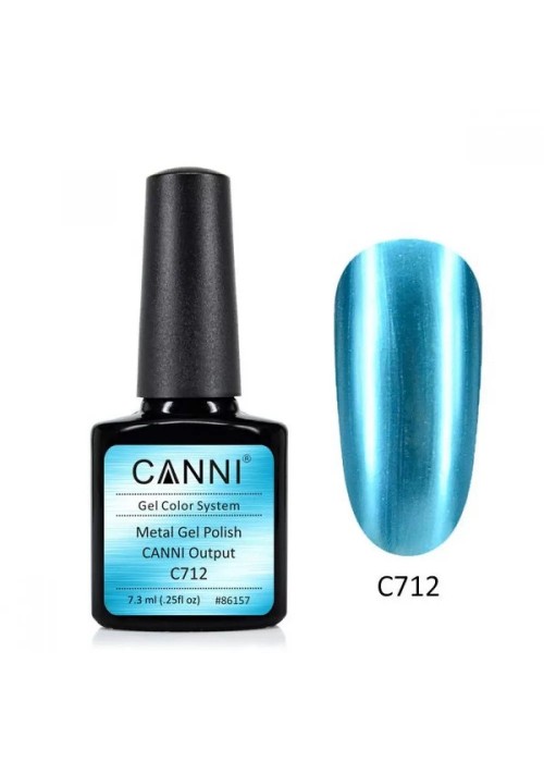 CANNI HYBRID NAIL COLOR METAL C712 7.3ML