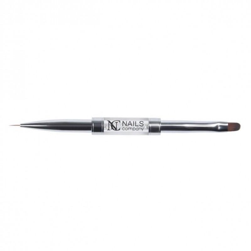 NC NAILS ΠΙΝΕΛΟ ΔΙΠΛΟ ΓΡΑΜΜΙΚΟ N.1 KAI ΟΒΑΛ GEL-ACRYGEL N.6