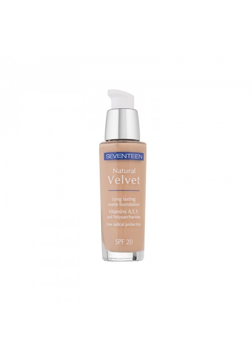 SEVENTEEN NATURAL VELVET LONGLASTING FOUNDATION SPF20 N.7 MATTE 30ML