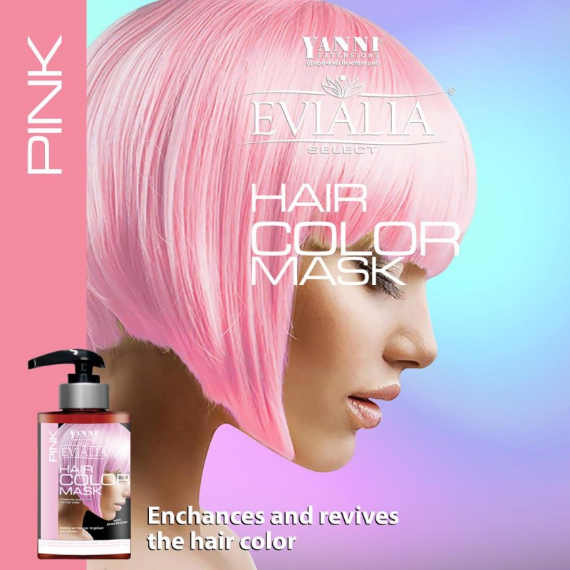 YIANNI ΜΑΣΚΑ ΜΑΛΛΙΩΝ COLOUR PINK 300ML